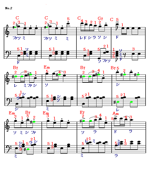 トルコ行進曲2 楽譜