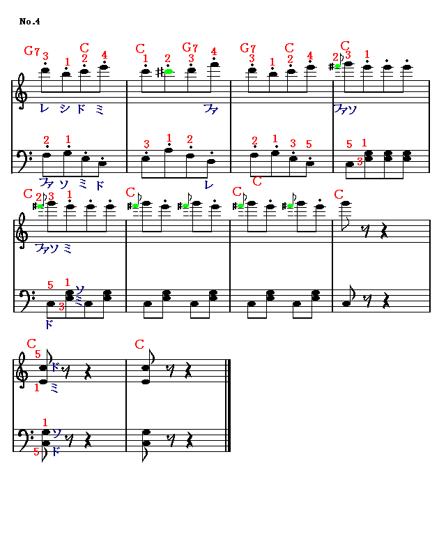 トルコ行進曲4 楽譜